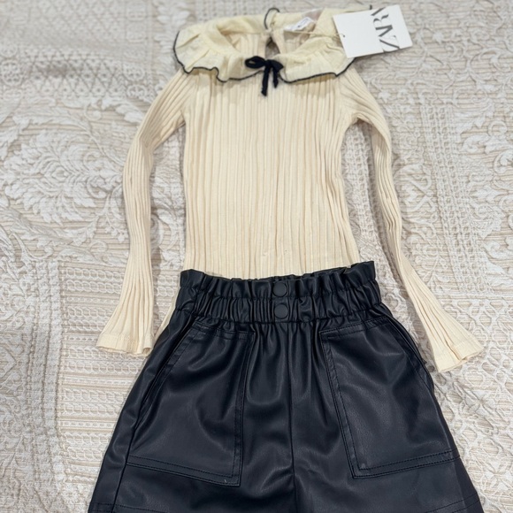 Zara Cream Ruffled Top - Picture 6 of 6